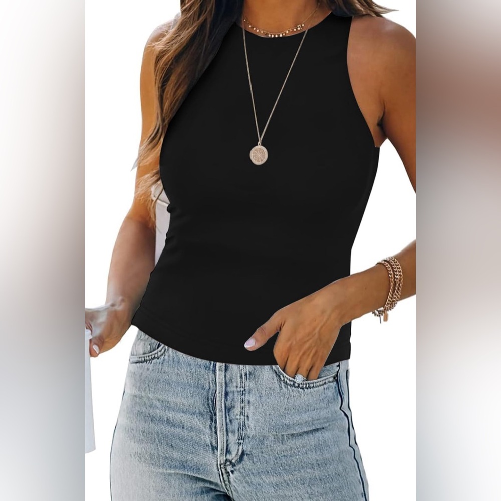 Fitted Racer Back Tank Top